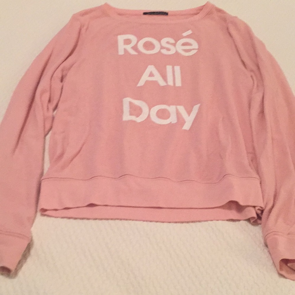 Wildfox Rosé All Day sweatshirt.